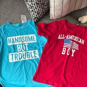 The Children's Place Red and Blue Graphic Tees